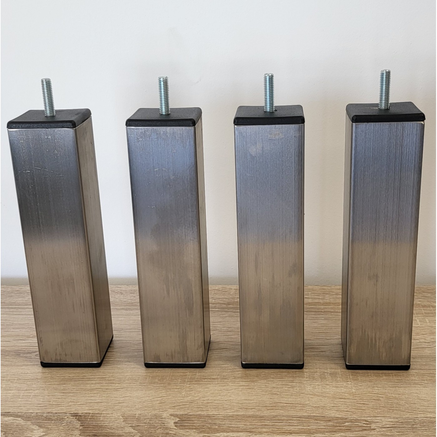 Pieds Inox Cylindriques Hauteur 20cm|Literie et Matelas dinotte.com