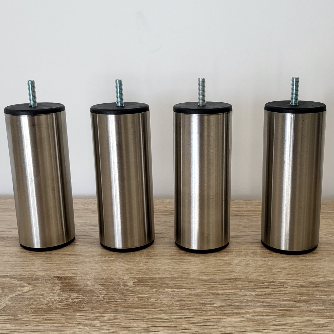 Pieds Bois Carrés Vernis Naturel Hauteur 20cm|Literie et Matelas dinotte.com