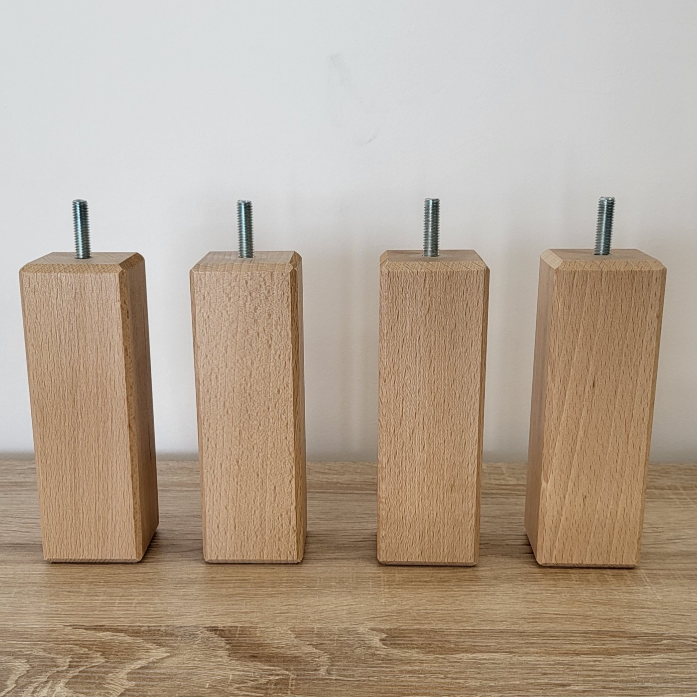 Pieds De Sommier Bois Vintage Vernis Naturel Hauteur 15cm|Literie et Matelas dinotte.com