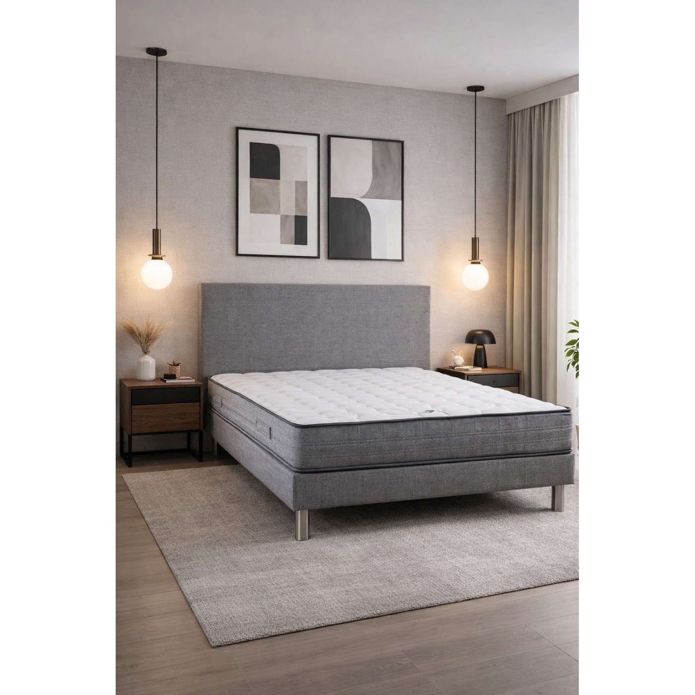 Ensemble Matelas + Sommier + Tête de lit ALTA ROCCA|Literie et Matelas dinotte.com